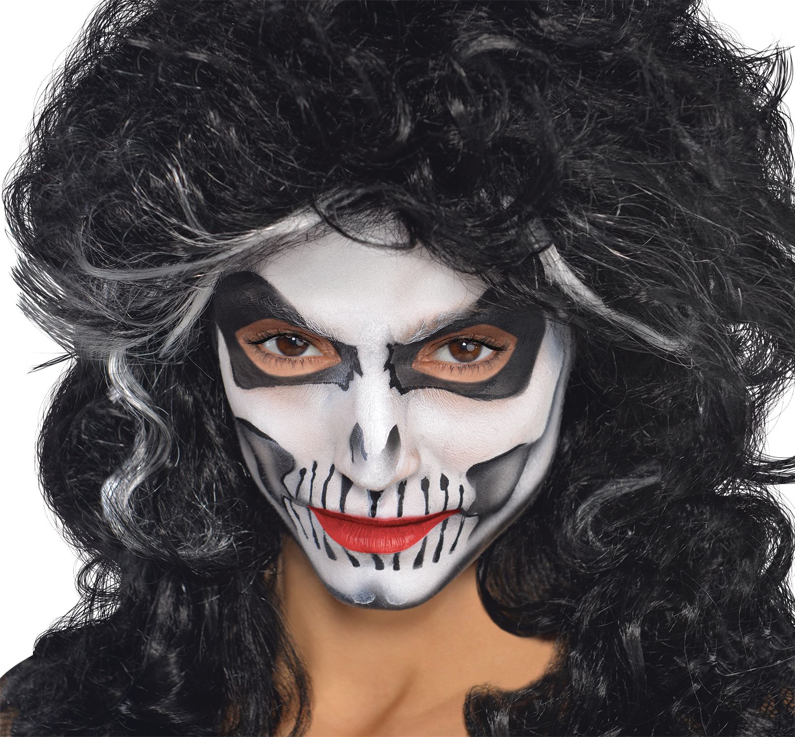 Bâton de maquillage pour le visage, noir, 0,05 oz, accessoire de costume pour l'Halloween Front_Flat