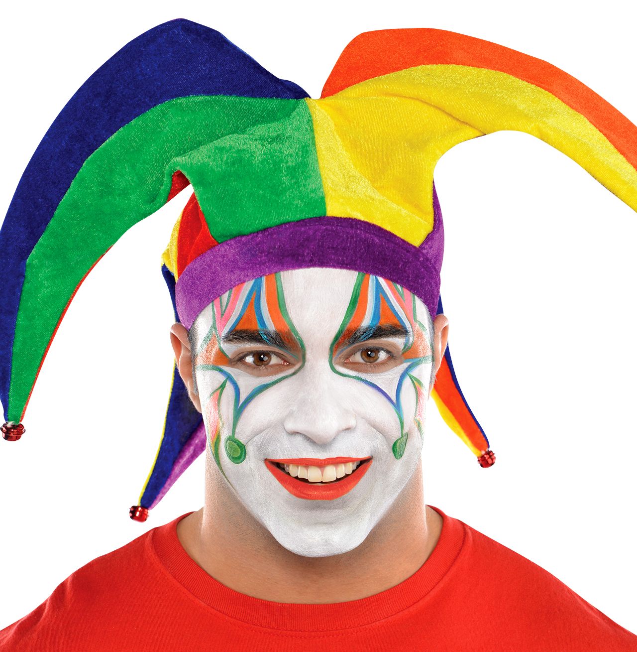 Bâtons de maquillage pour le visage avec taille-crayon, couleurs vives, multicolore, 2,4 g, paq. 6, accessoires de costume pour l'Halloween Front_Flat