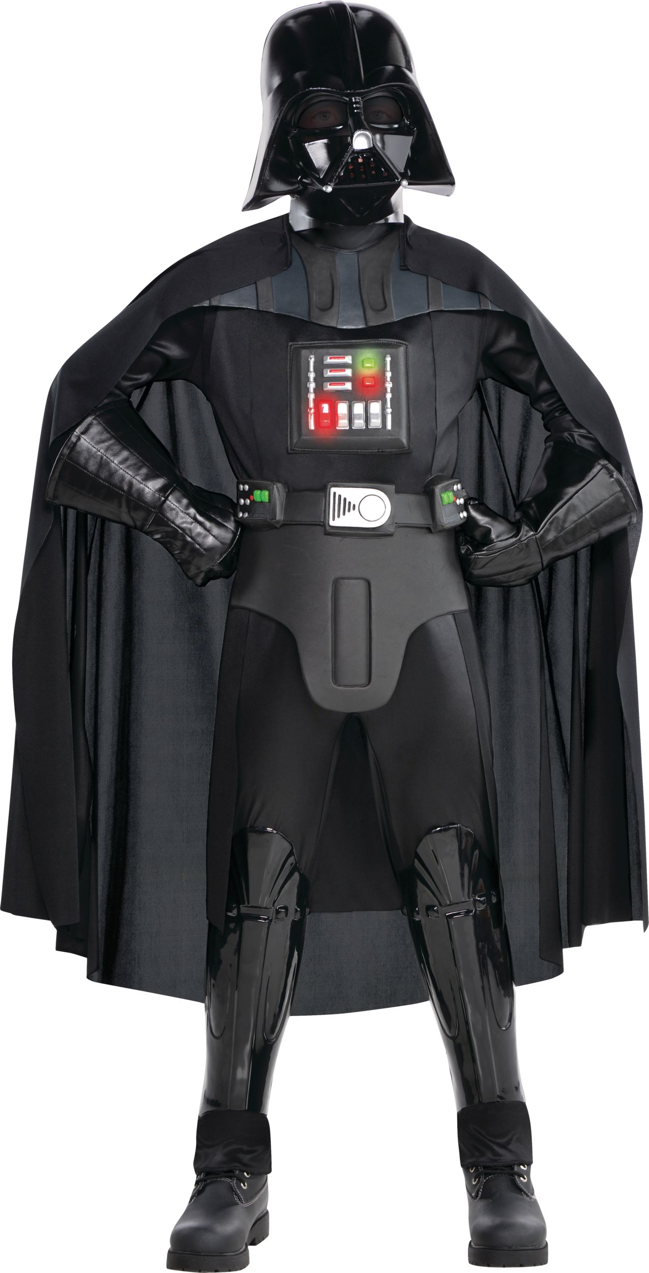 Kids Disney Star Wars Darth Vader Black Jumpsuit Halloween Costume 