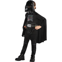 Toddler Disney Star Wars Darth Vader Black Jumpsuit Halloween Costume, Assorted Sizes