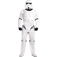 Costume Disney Star Wars Stormtrooper, hommes, combinaison blanche avec masque, grande taille