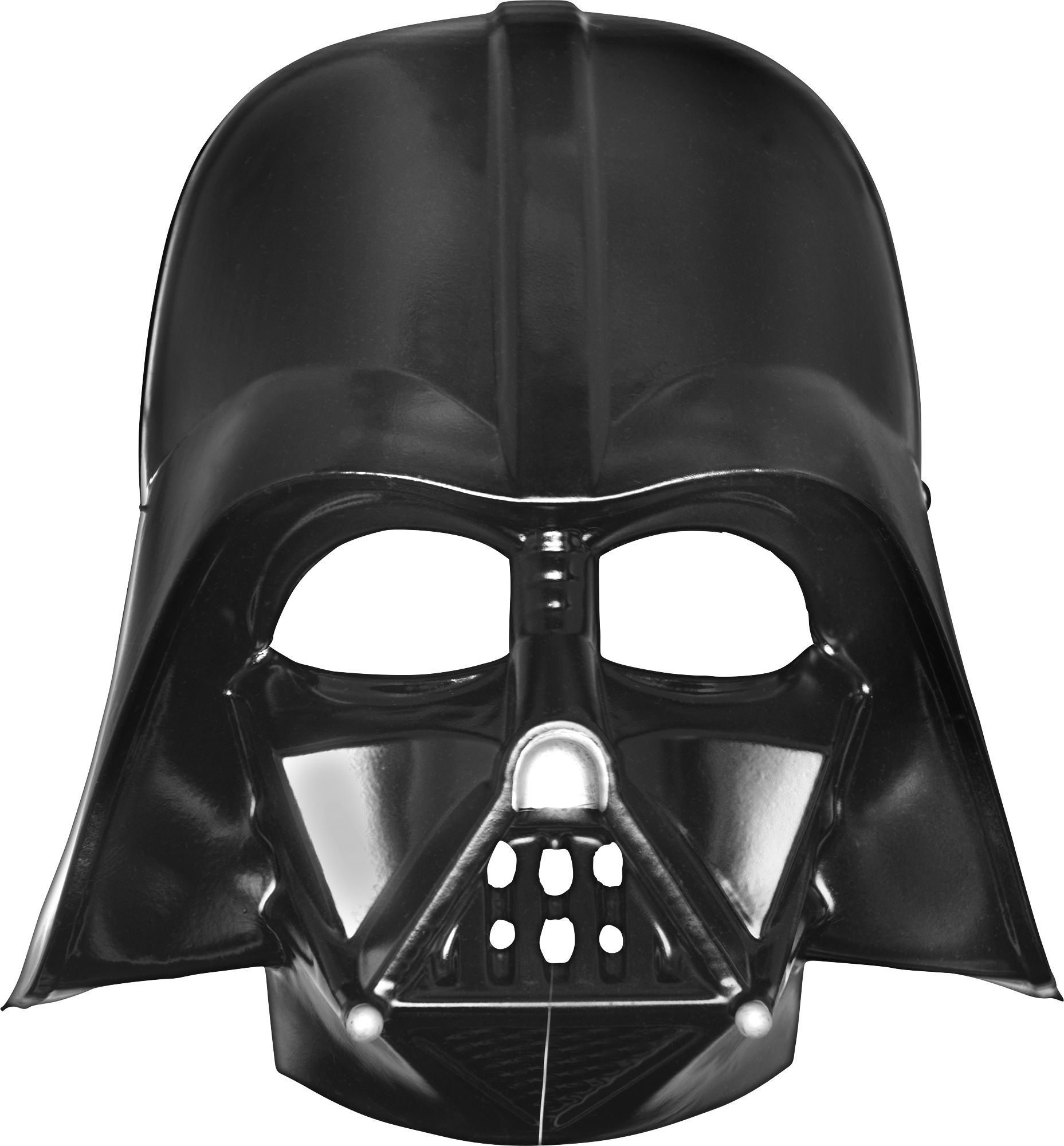Disney Star Wars Darth Vader Plastic Mask, Black, One Size, Wearable Costume Accessory for Halloween Front_Flat