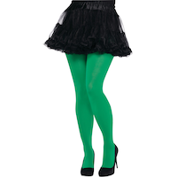 Seamless Party Tights, Comfortable Leggings for Halloween, Adult, Assorted Colours, Plus Size Front_Flat