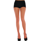 Fishnet Party Stockings, Red, Adult, One Size