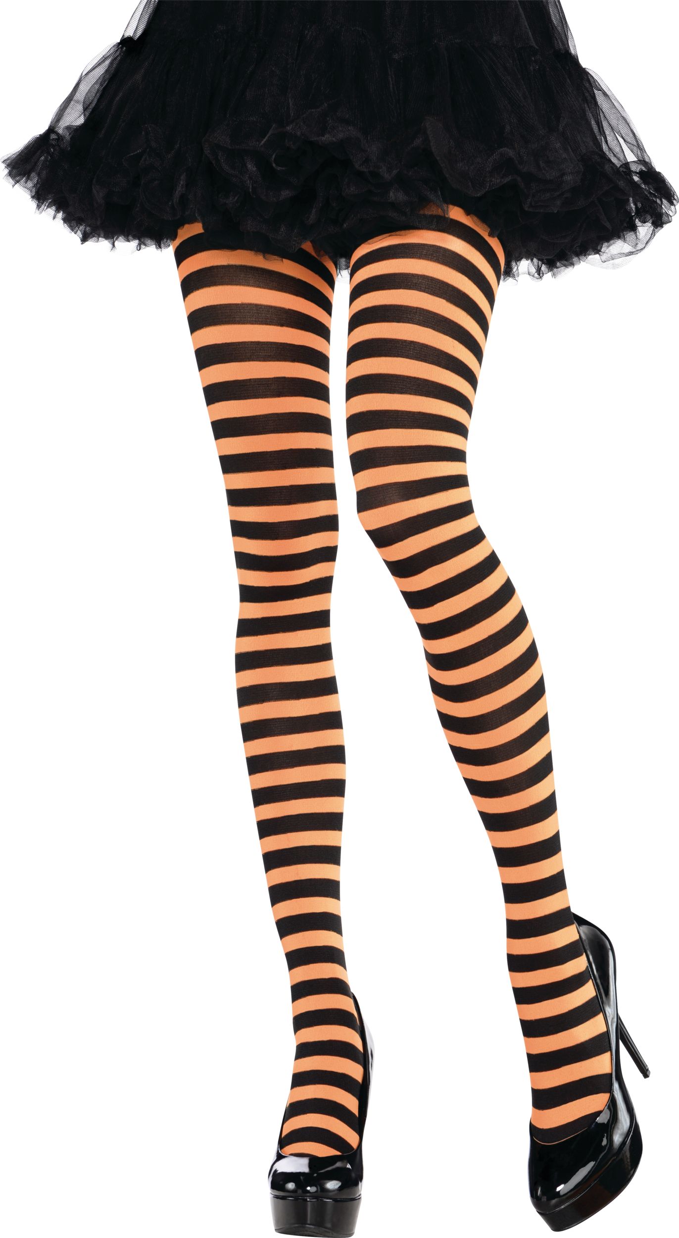 STRIPED TIGHTS ORNG/