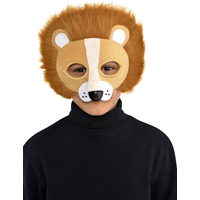 Masque de lion en peluche, enfants Front_Flat