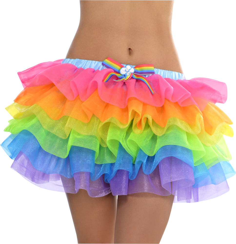Rainbow tutu shop skirt party city