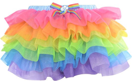 Adult My Little Pony Rainbow Dash Tutu Front_Flat