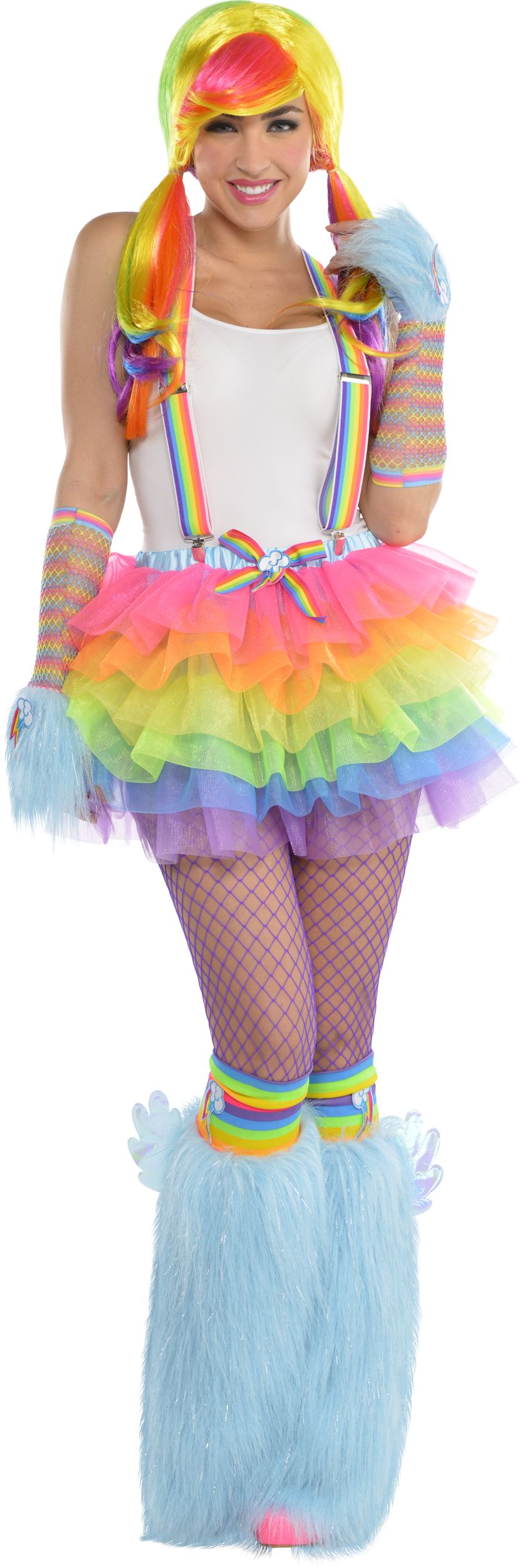 Adult My Little Pony Rainbow Dash Tutu Front_Flat