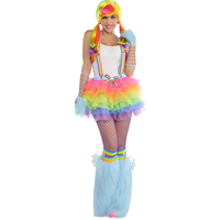 Adult My Little Pony Rainbow Dash Tutu Front_Flat