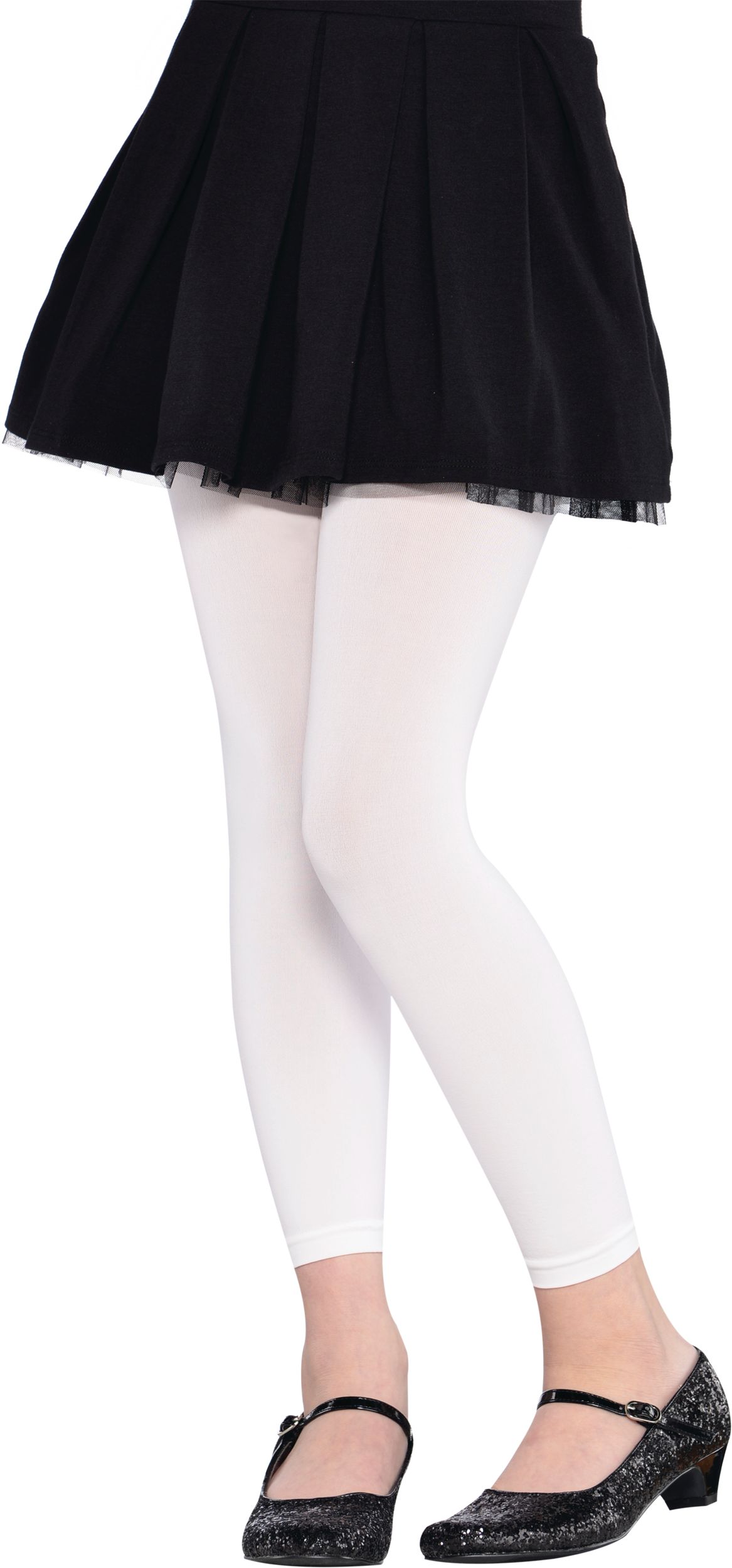 Child Footless Tights, White
