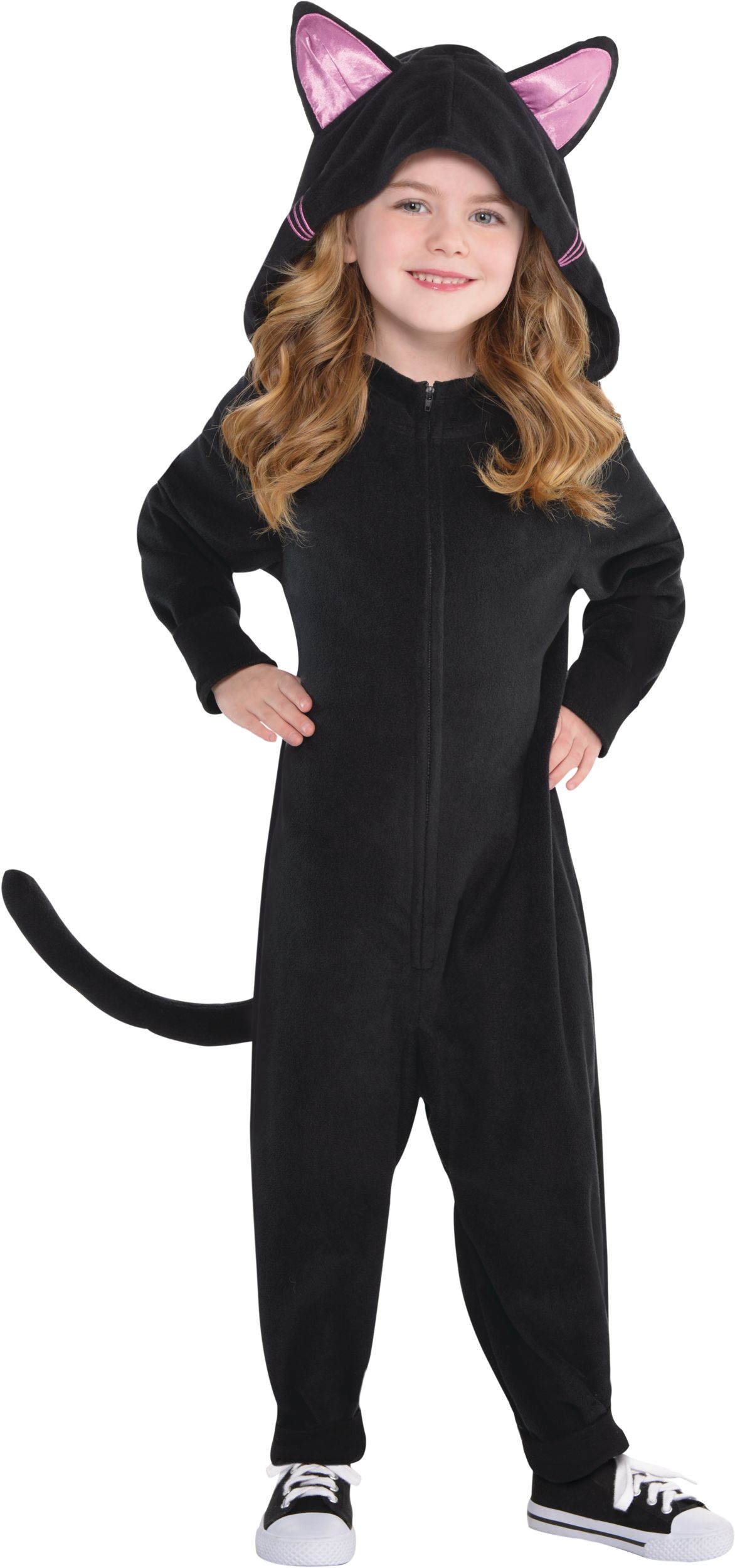 Black cat in outlet costume