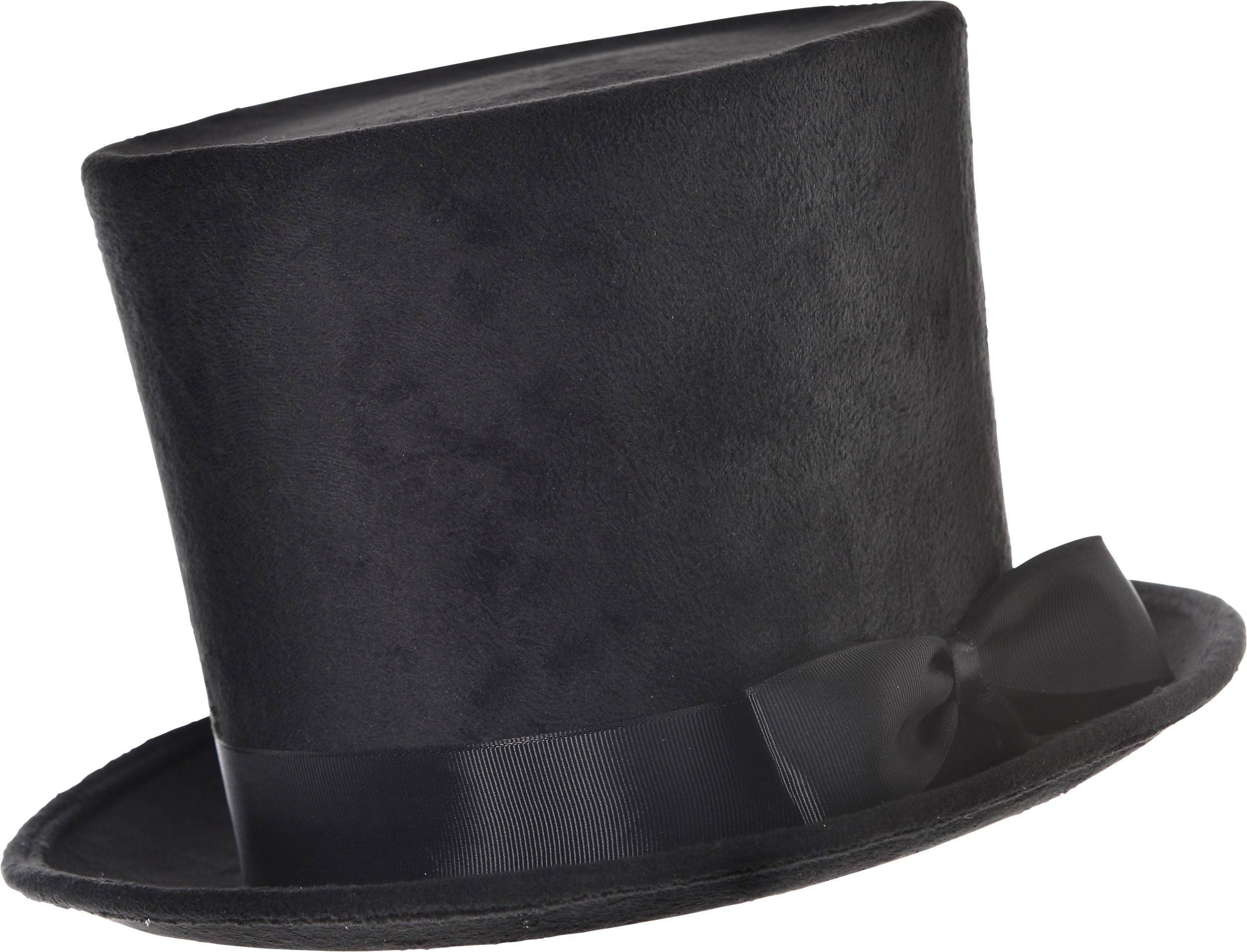 Victorian Top Hat with Bow, Black, One Size, Wearable Costume
