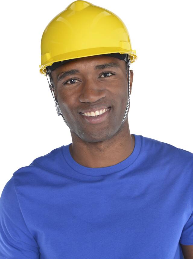 Construction Plastic Hard Hat, Yellow, One Size, Wearable Costume Accessory for Halloween Front_Flat