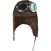 Chapeau et lunettes d'aviateur Front_Flat