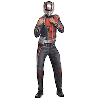 Men's Disney Marvel Ant-Man and the Wasp Ant-Man Black/Red Jumpsuit with Mask Halloween Costume, Assorted Sizes Front_Angled_Right