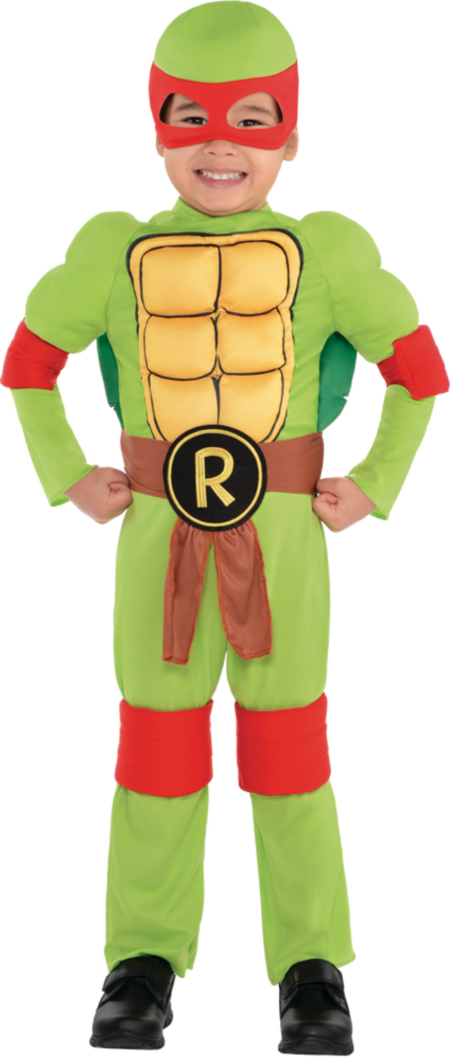 Kids' Teenage Mutant Ninja Turtles Raphael Green Padded Jumpsuit with