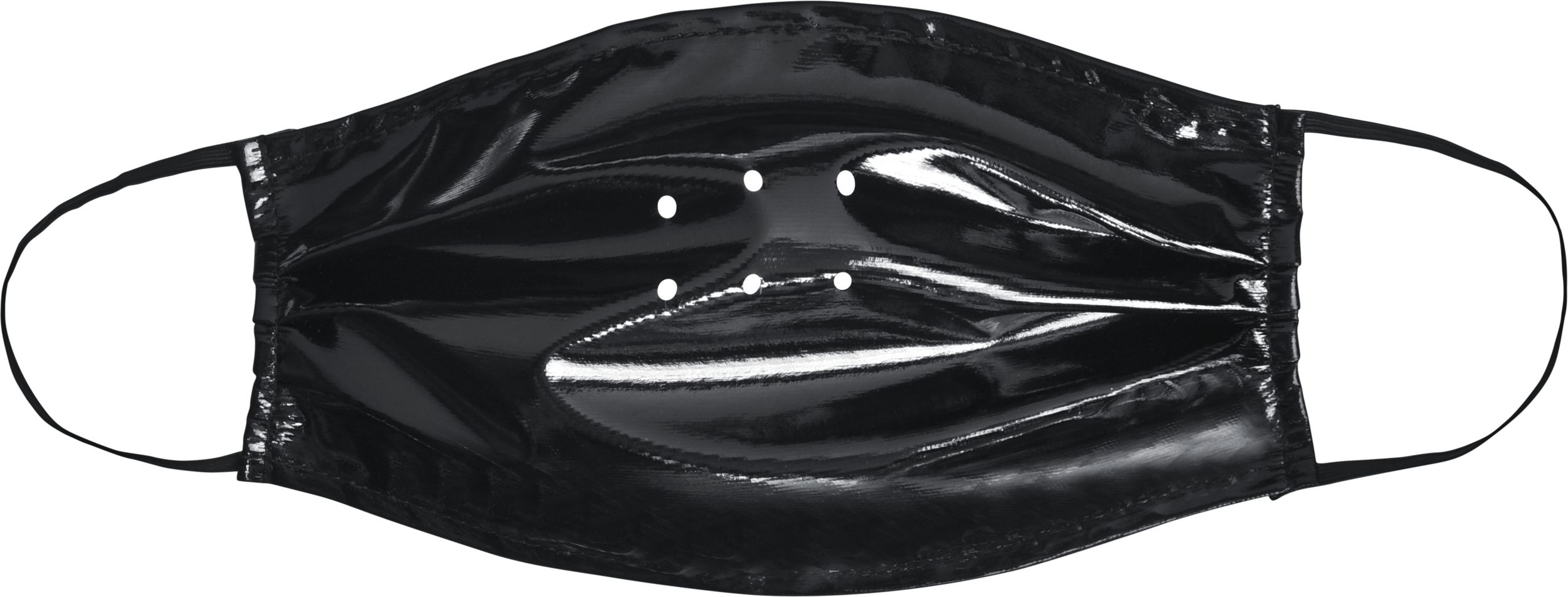 Butcher Faux Leather Outfit with Apron, Gloves & Mask, Black, One Size, 3-pk, Wearable Costume Accessories for Halloween Front_Flat