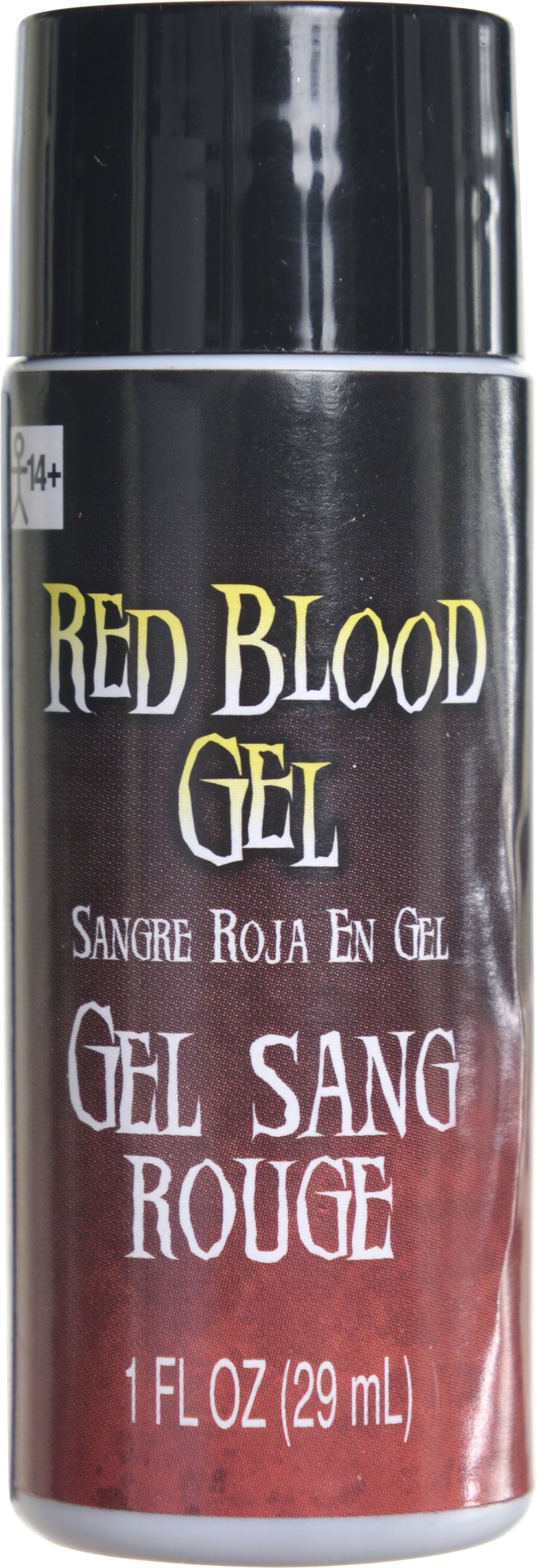 Fake Blood Gel Makeup, Red, 1-oz, Costume Accessory for Halloween Front_Flat