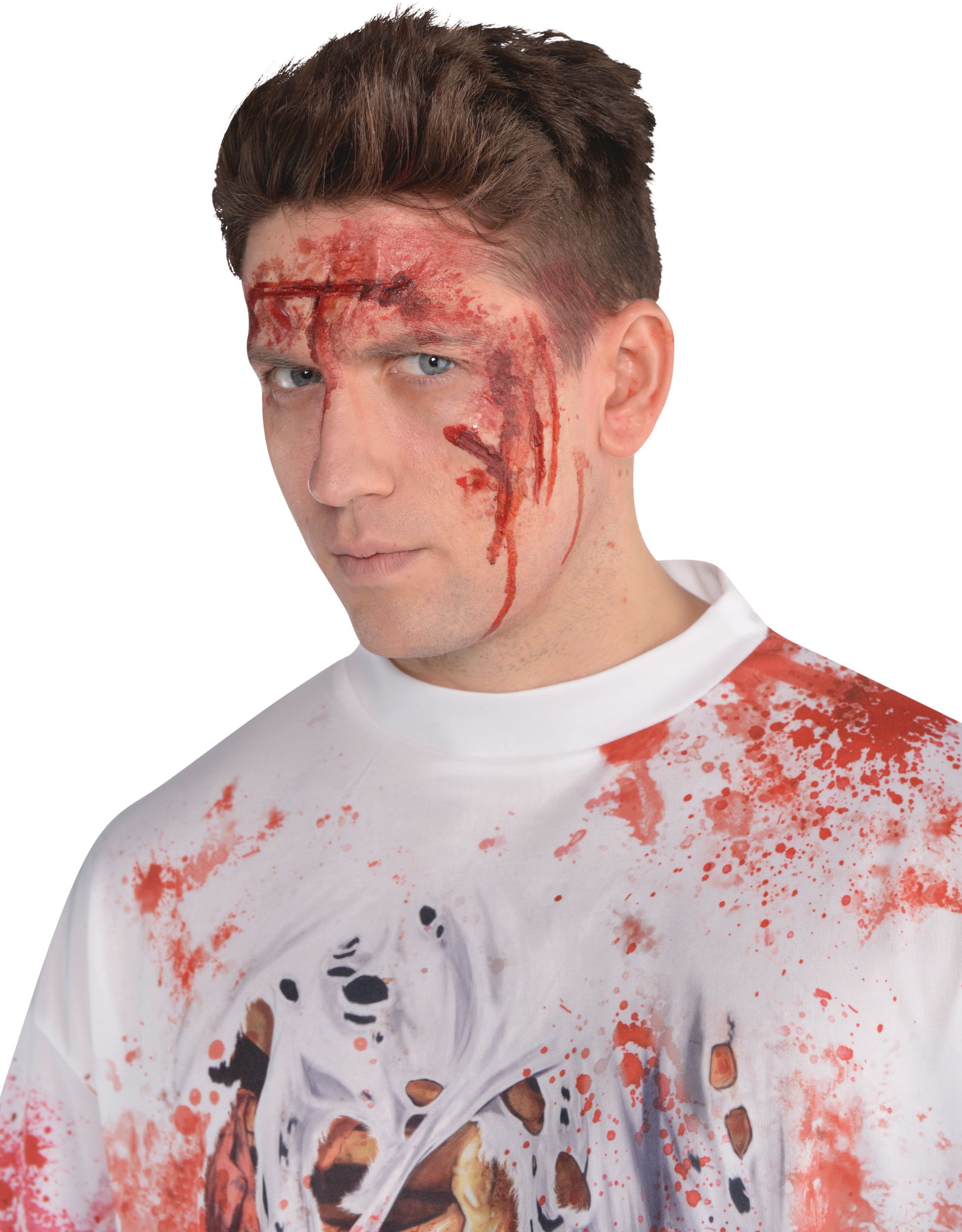 Fake Blood Gel Makeup, Red, 1-oz, Costume Accessory for Halloween Composite_or_Mixed