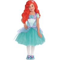 Kids' Disney The Little Mermaid Ariel Blue/Purple Princess Dress Halloween Costume, Assorted Sizes Front_Flat