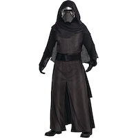 Men's Disney Star Wars The Force AwakensKylo Ren Black Outfit with Robe & Mask Halloween Costume, Assorted Sizes Front_Angled_Left