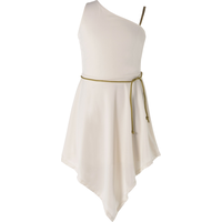 Kids' Greek Goddess Toga One Shoulder Dress, White, One Size, Wearable Costume  for Halloween