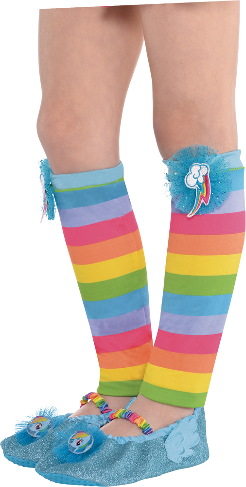 Kids' My Little Pony Rainbow Dash Party Leg Warmers Party City
