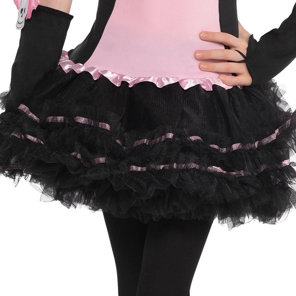 Kids' Bat Black/Pink Dress with Headband & Wings Halloween Costume, Assorted Sizes CloseUp