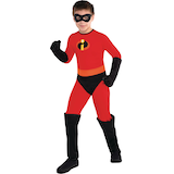 Toddler Disney Pixar The Incredibles Dash Red/Black Jumpsuit with Gloves/Mask/Boot Covers Halloween Costume, Assorted Sizes Front_Angled_Left