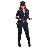 Costume sexy de policière, Stop Traffic, adultes, grande taille Front_Flat
