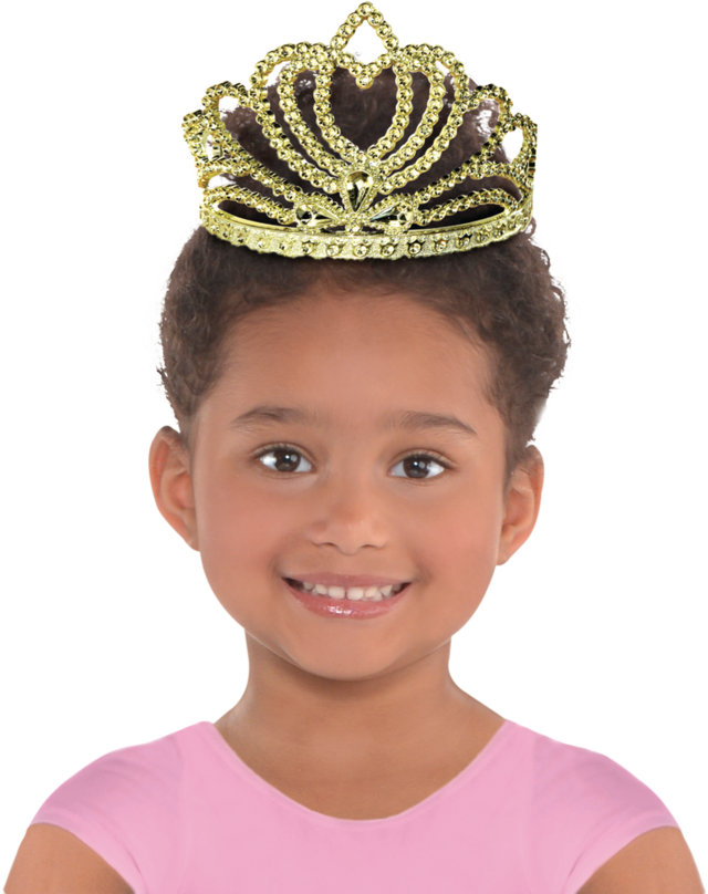 Diadème doré de princesse pour costume d'Halloween, enfants Party City