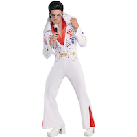 King of Rock 'n' Roll Halloween Costume, Adult, More Options Available Front_Flat
