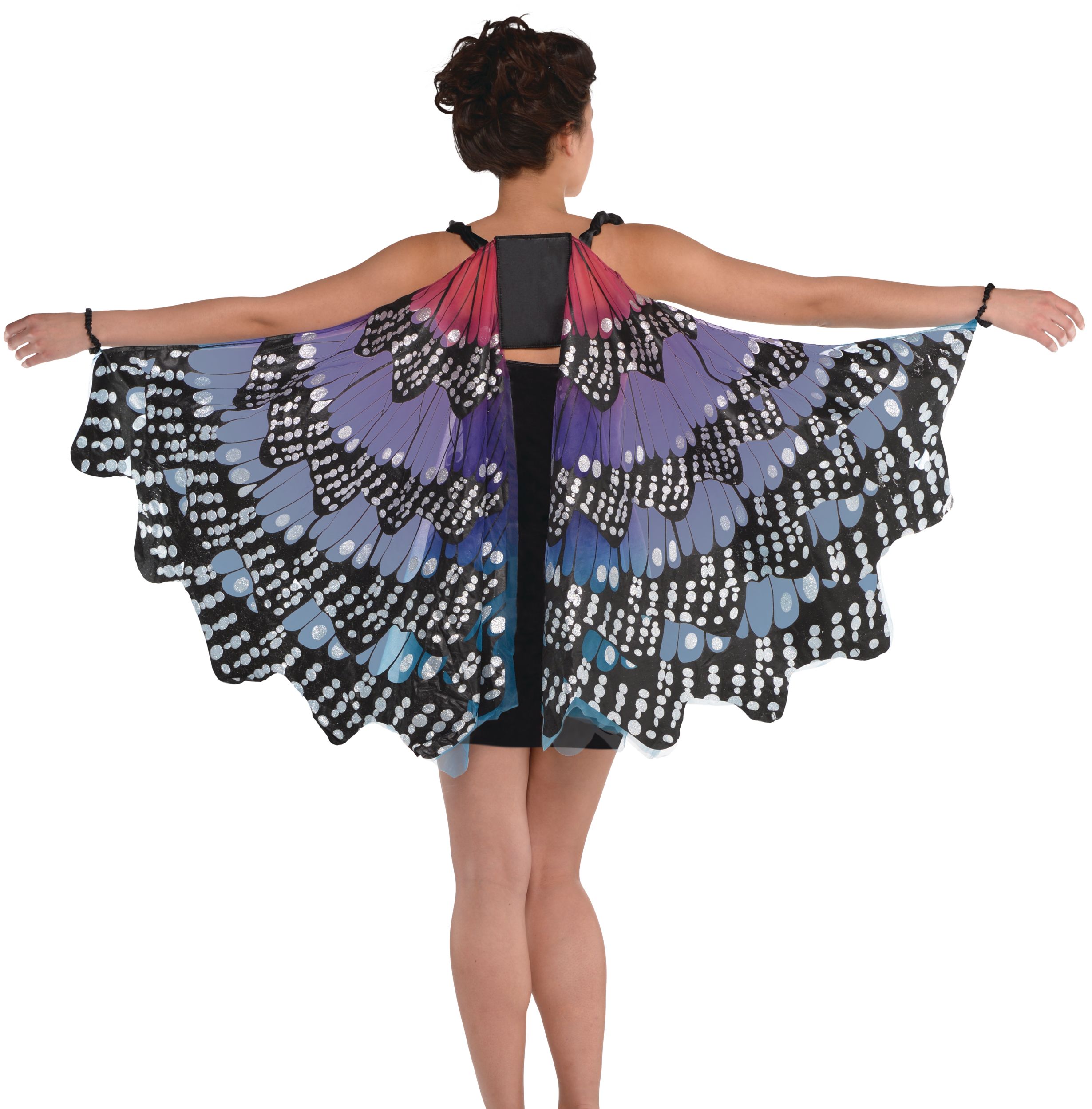 Monarch Butterfly Wings, Purple, Adult Back_Flat