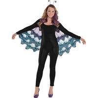 Monarch Butterfly Wings, Purple, Adult Front_Flat