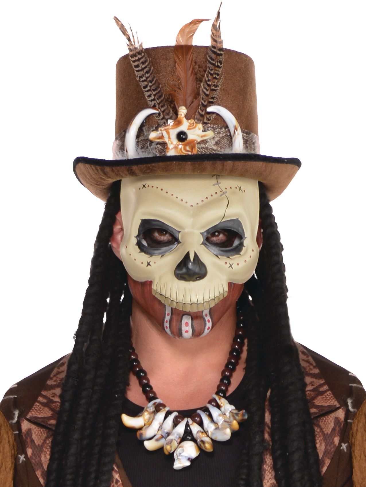 Witch Doctor Skull Mask CloseUp