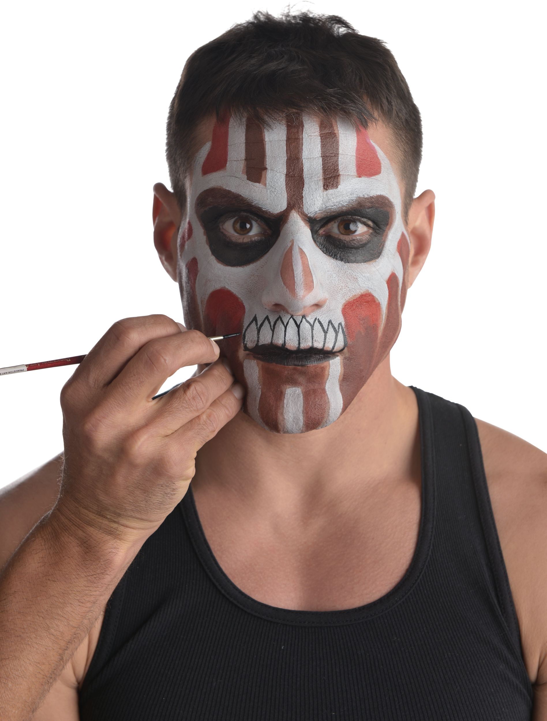 Witch Doctor Top Hat with Dreads Front_Flat