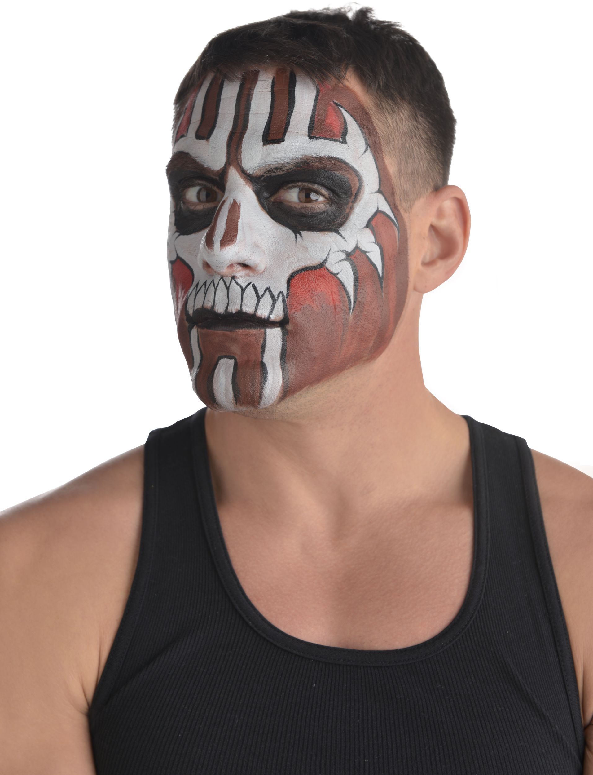 Witch Doctor Top Hat with Dreads Front_Angled_Left