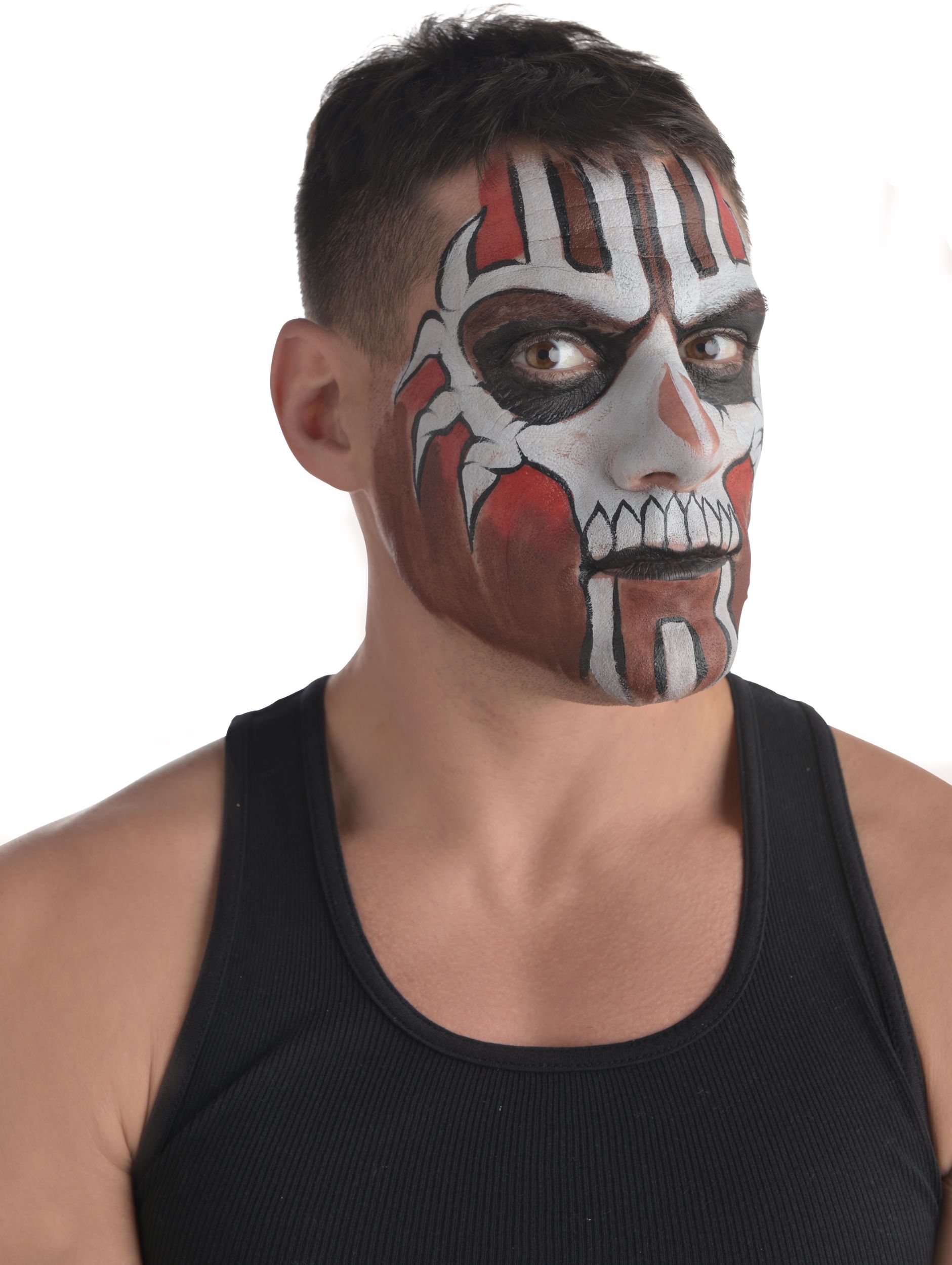 Witch Doctor Top Hat with Dreads Front_Angled_Right