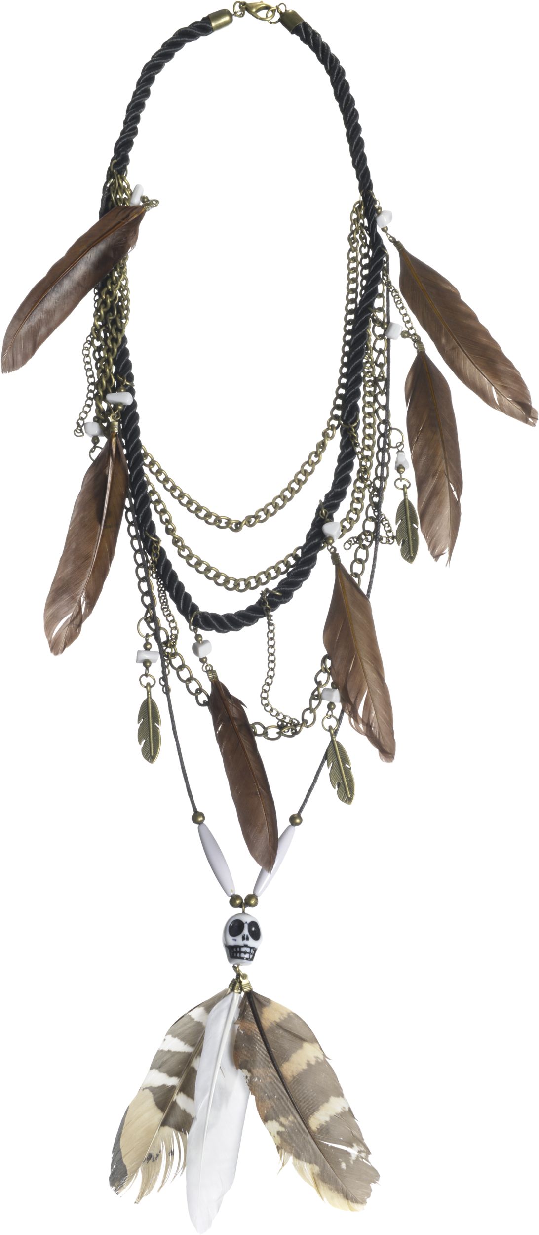 Witch Doctor Multi-Strand Necklace Front_Flat