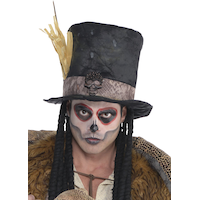 Freaky Faces Makeup Kit with 4 Colours & Brush, Red/White/Black/Grey, 11-g, 3-pk, Costume Accessories for Halloween