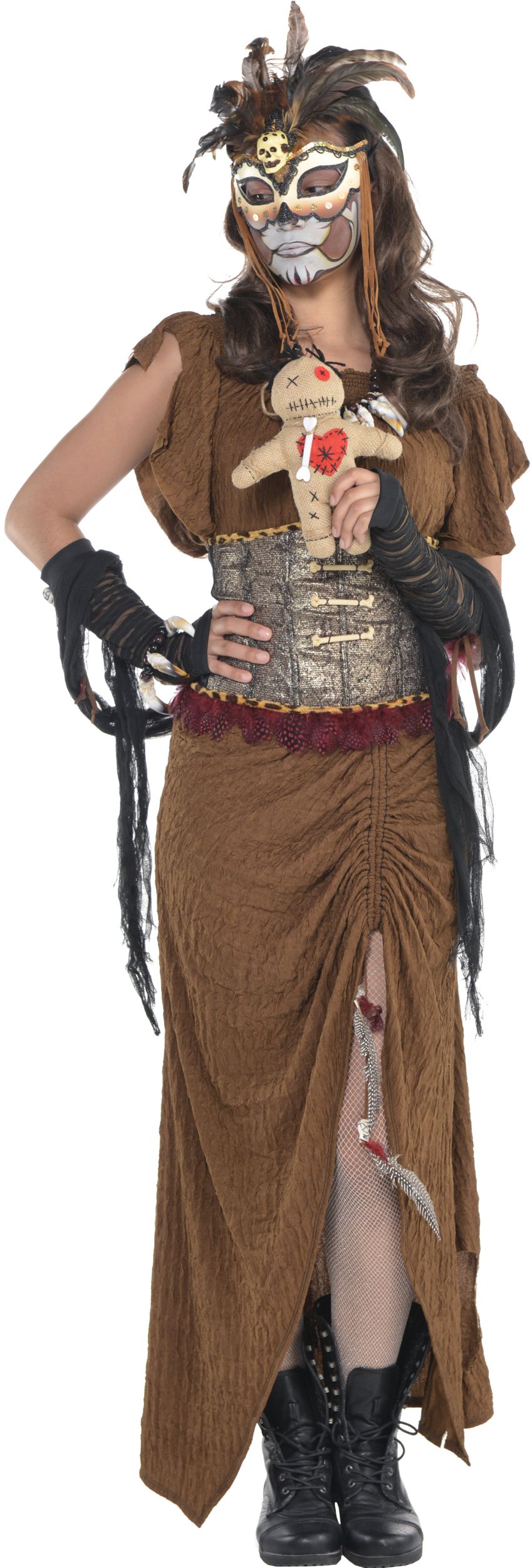 Witch Doctor Masquerade Mask Front_Flat