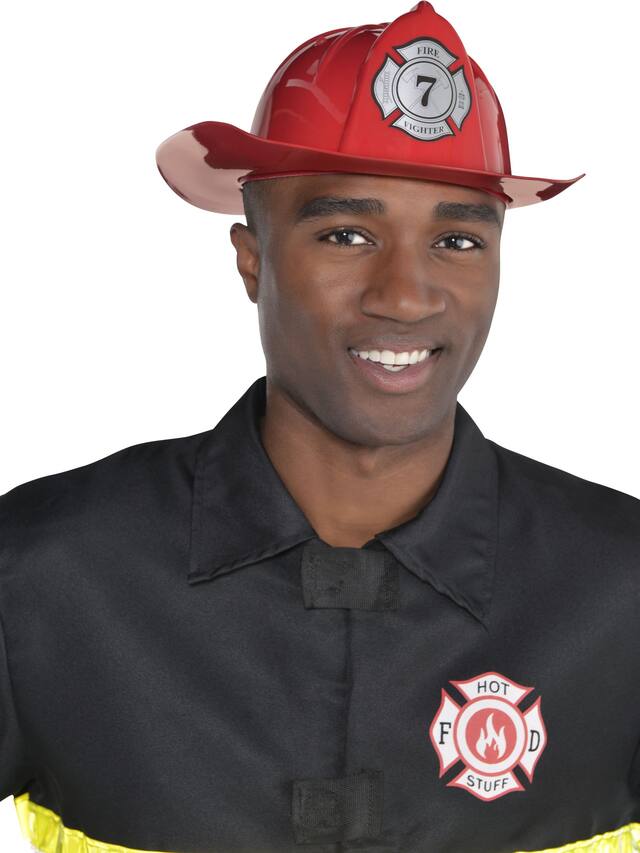 Bright Red Fireman Hat Front_Angled_Right