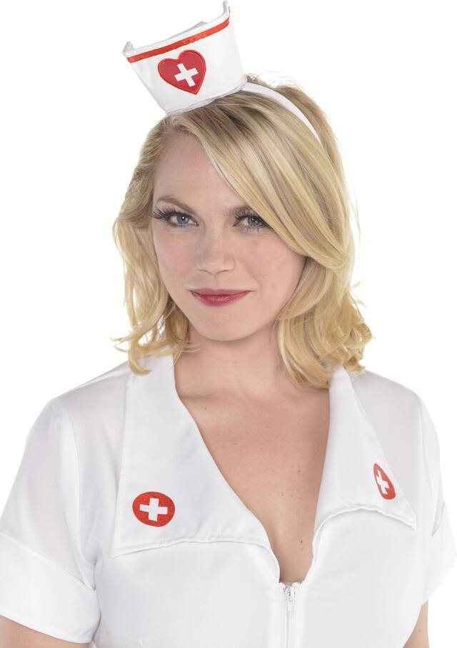 Mini Nurse Party Hat Headband Front_Flat