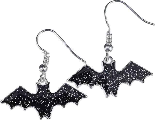 Bat & Tombstone Halloween Earrings Set, 6-pc Front_Flat