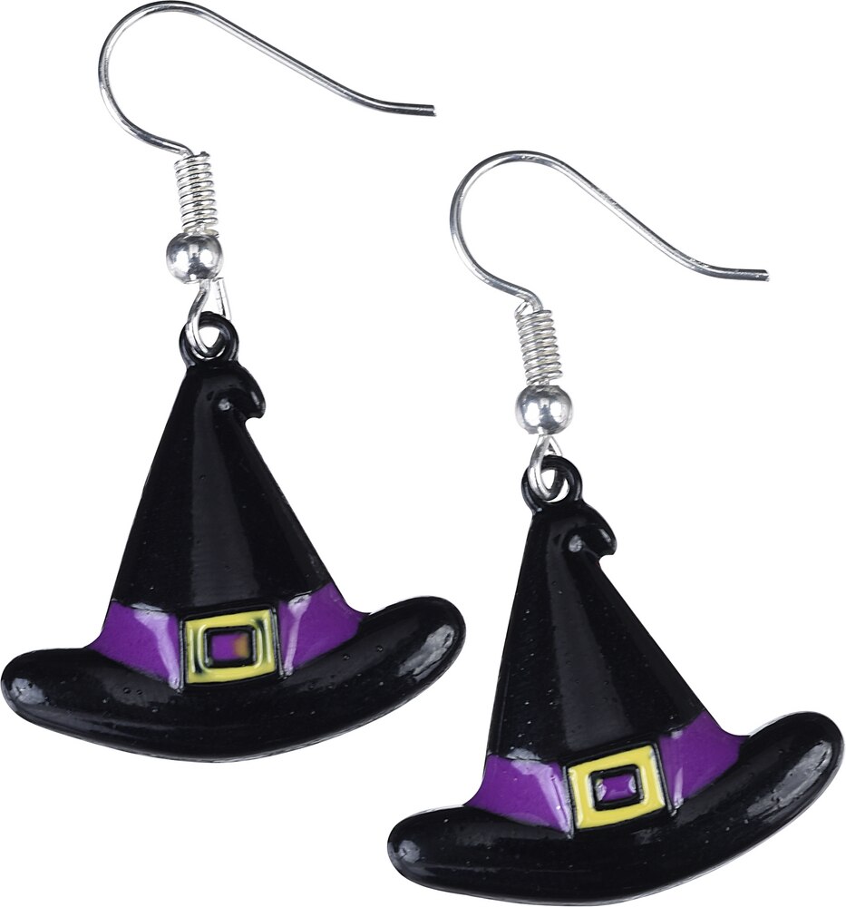 Boucles D'oreilles Pendantes Mauve Fleur Avec Strass Multicolores - Métal Argenté Dormeuses - Neuf Avec étiquettes