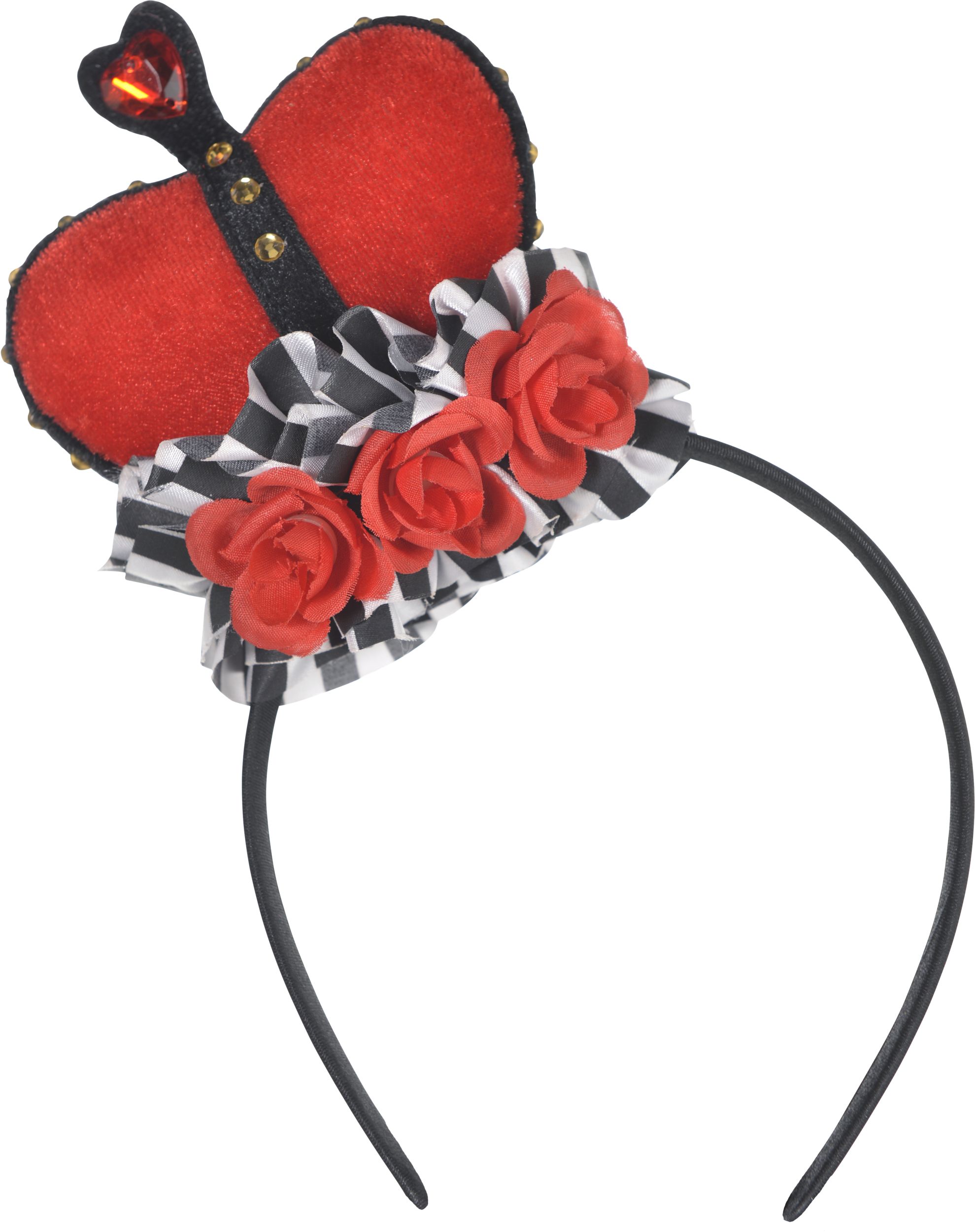 Bandeau haut-de-forme Reine rouge Front_Flat