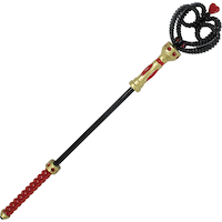 Alice in Wonderland Red Queen Wand Cane, Red/Black/Gold, One Size, Wearable Costume Prop for Halloween Side_Right