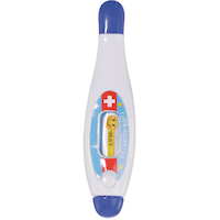 Costume de médecin, enfants, tenue médicale bleue avec chemise et pantalon, tailles variées Front_Flat