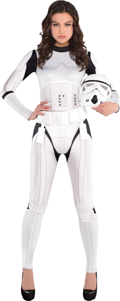 Men's Disney Star Wars Stormtrooper White Jumpsuit with Mask Halloween ...